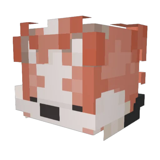 Bloberr Minecraft avatar head, 3D render