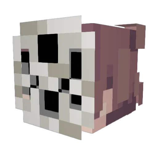Blobfosh Minecraft avatar head, 3D render