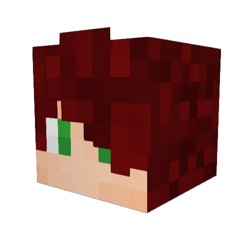 BlobingtonIII Minecraft avatar head, 3D render