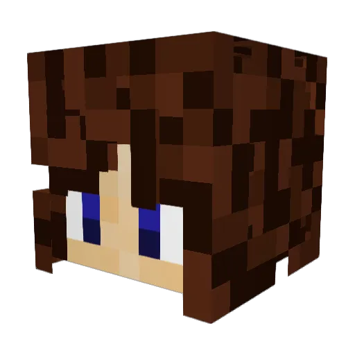 Blobmus Minecraft avatar head, 3D render