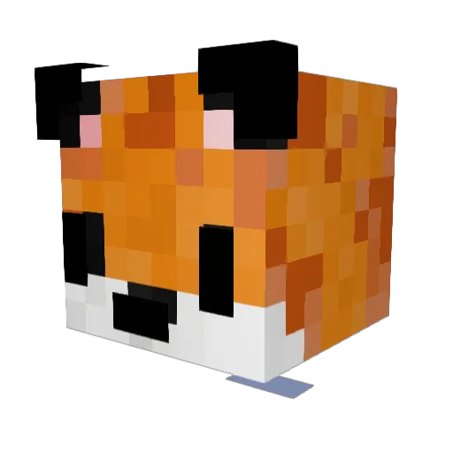 Blocboy_KB Minecraft avatar head, 3D render