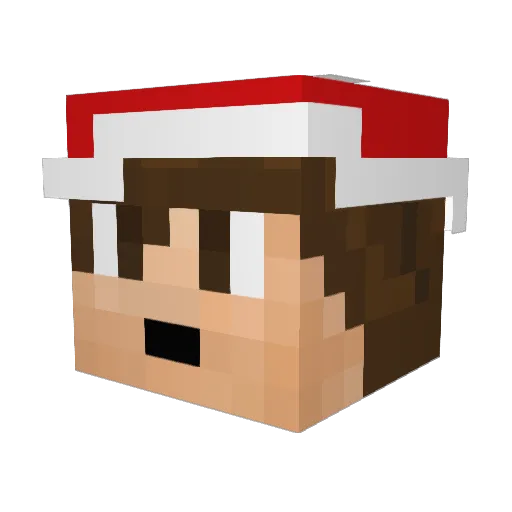 Blocch Minecraft avatar head, 3D render