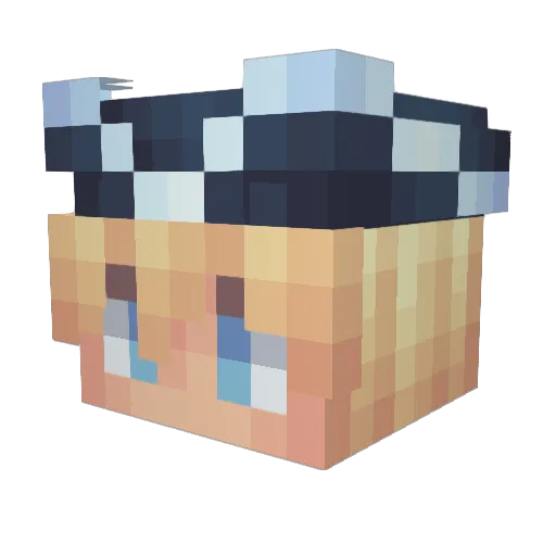 Bloch1 Minecraft avatar head, 3D render