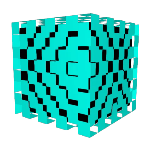 Block120 Minecraft avatar head, 3D render