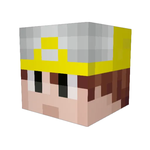 Block47 Minecraft avatar head, 3D render
