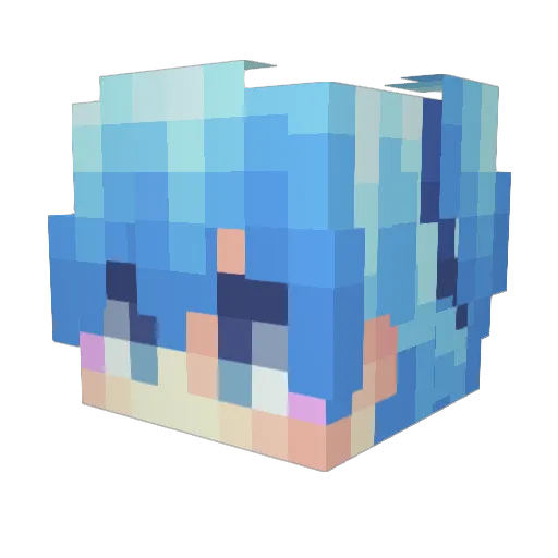 BlockBandit0223 Minecraft avatar head, 3D render