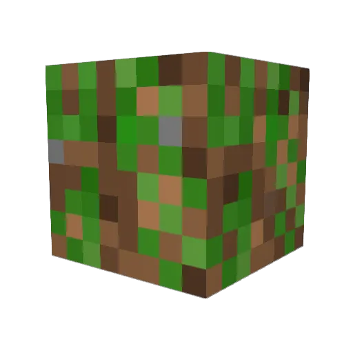 BlockBit8 Minecraft avatar head, 3D render