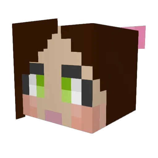 BlockBoomer23 Minecraft avatar head, 3D render