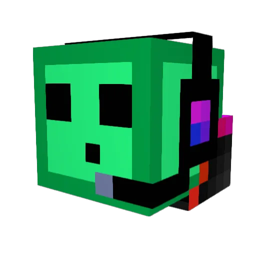BlockBoySurvivor Minecraft avatar head, 3D render