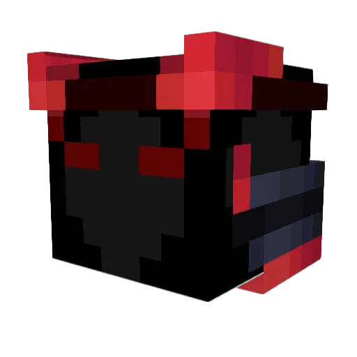 BlockBros2K Minecraft avatar head, 3D render