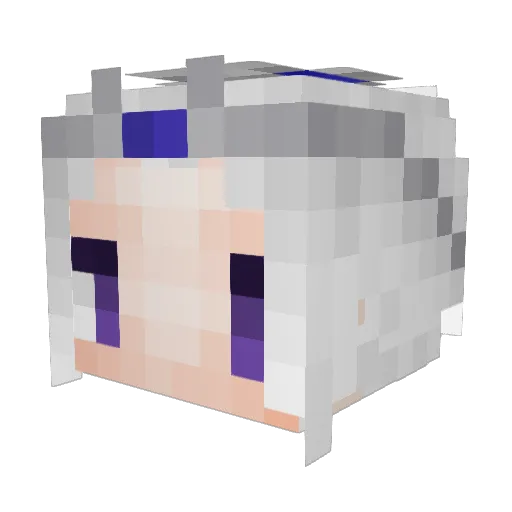 BlockBus2k Minecraft avatar head, 3D render