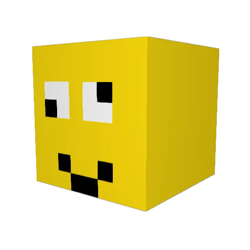 BlockBuster1121 Minecraft avatar head, 3D render