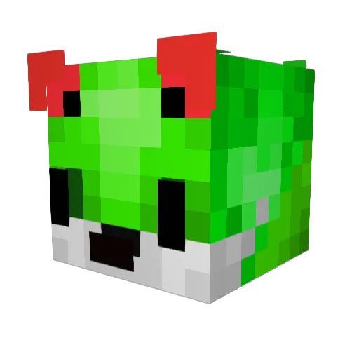 BlockBuster20200 Minecraft avatar head, 3D render