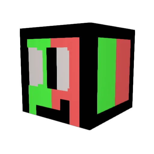 BlockBuster2846 Minecraft avatar head, 3D render