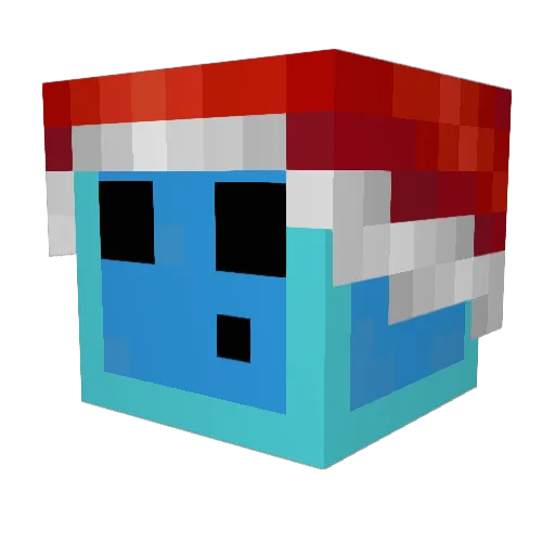 BlockBusterK14 Minecraft avatar head, 3D render
