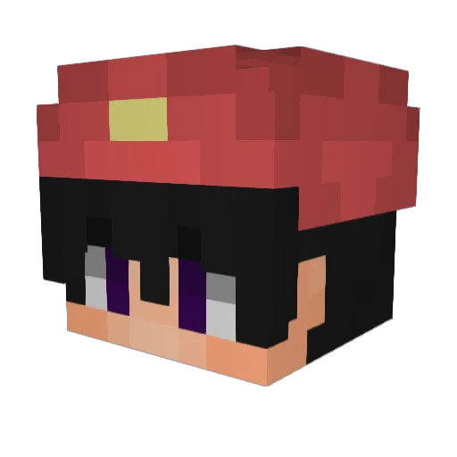 BlockCorny Minecraft avatar head, 3D render
