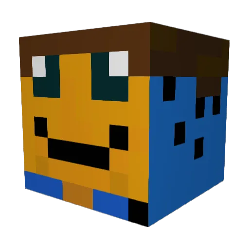 BlockDestoyer46 Minecraft avatar head, 3D render