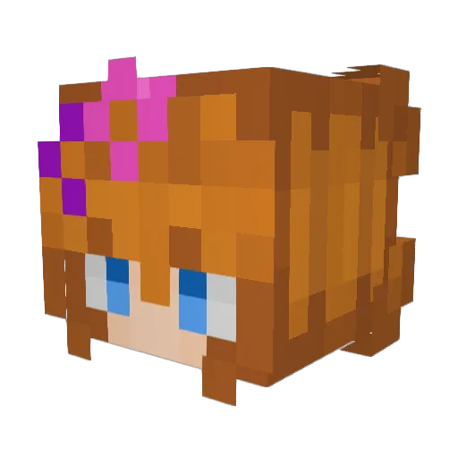 BlockFever54 Minecraft avatar head, 3D render