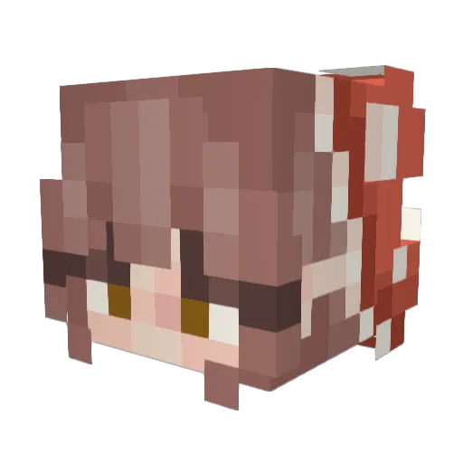 BlockHead10105 Minecraft avatar head, 3D render