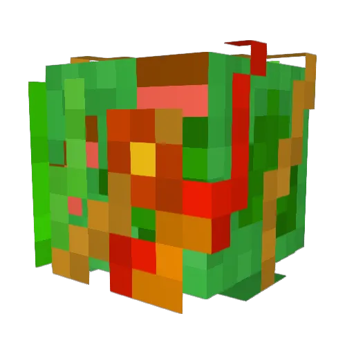 BlockHeadedBread Minecraft avatar head, 3D render