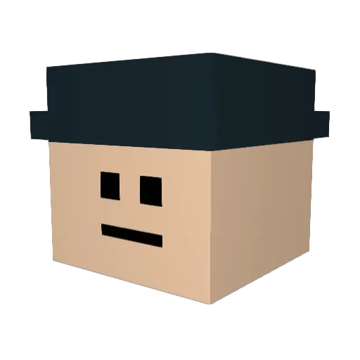 BlockLigHter96 Minecraft avatar head, 3D render