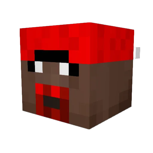 BlockMessiah Minecraft avatar head, 3D render