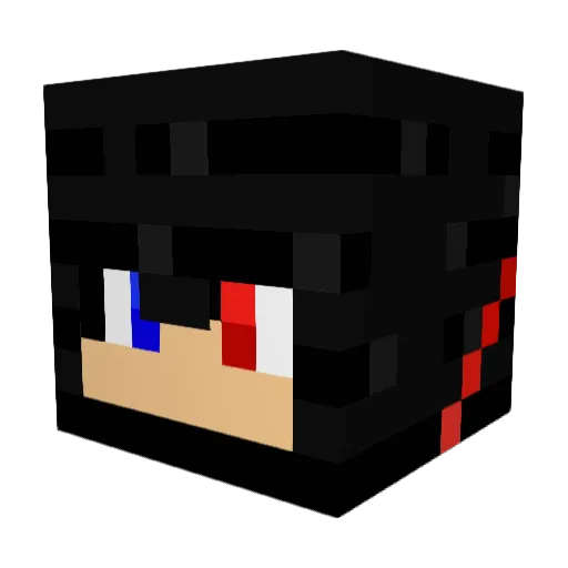 BlockOfCreation Minecraft avatar head, 3D render