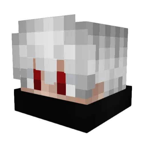 BlockPlayer24 Minecraft avatar head, 3D render