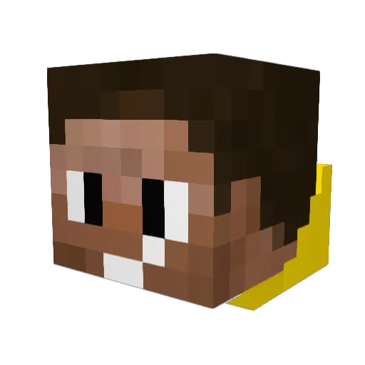BlockPro23 Minecraft avatar head, 3D render