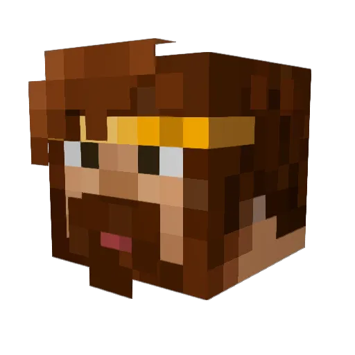 BlockSchool Minecraft avatar head, 3D render