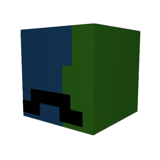 BlockSmasher9000 Minecraft avatar head, 3D render