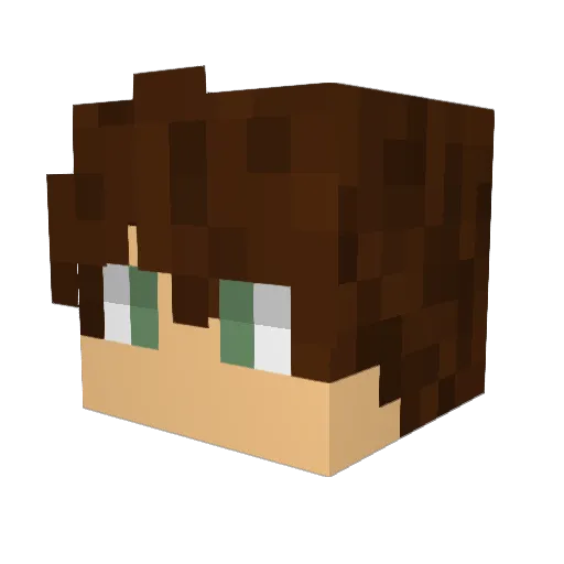 BlockSpreant Minecraft avatar head, 3D render