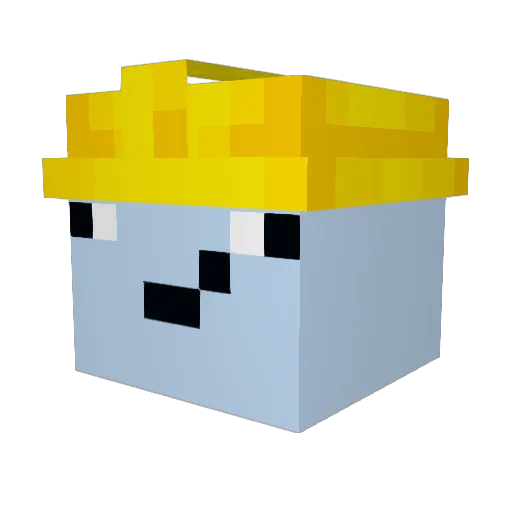BlockStore_CBE Minecraft avatar head, 3D render