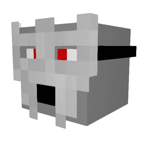 BlockW1 Minecraft avatar head, 3D render