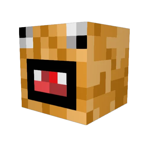 BlockWarrior12 Minecraft avatar head, 3D render
