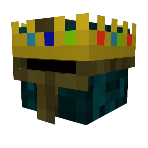 BlockWarriorX2 Minecraft avatar head, 3D render
