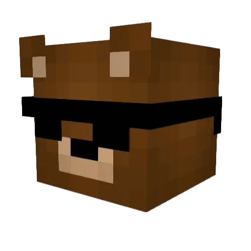 Block_Booster1 Minecraft avatar head, 3D render