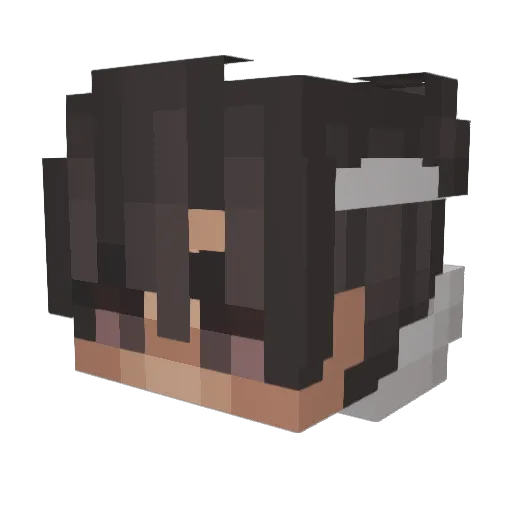 Block_Devil Minecraft avatar head, 3D render