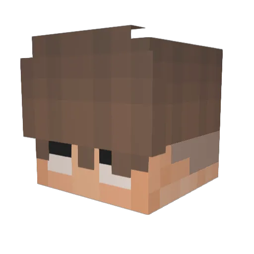 Block_Jonas123 Minecraft avatar head, 3D render