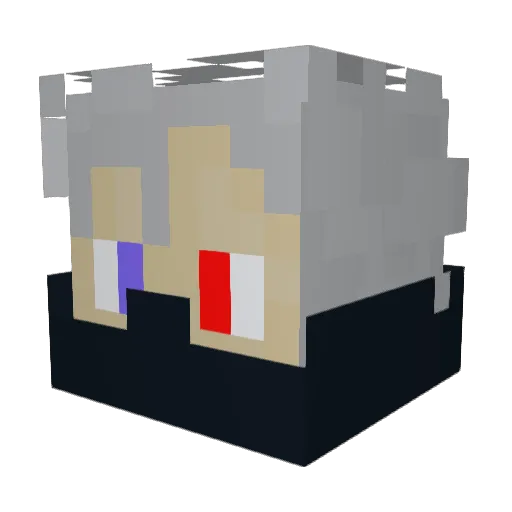 Blockboi01 Minecraft avatar head, 3D render