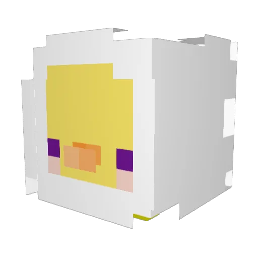 Blockboss1234 Minecraft avatar head, 3D render