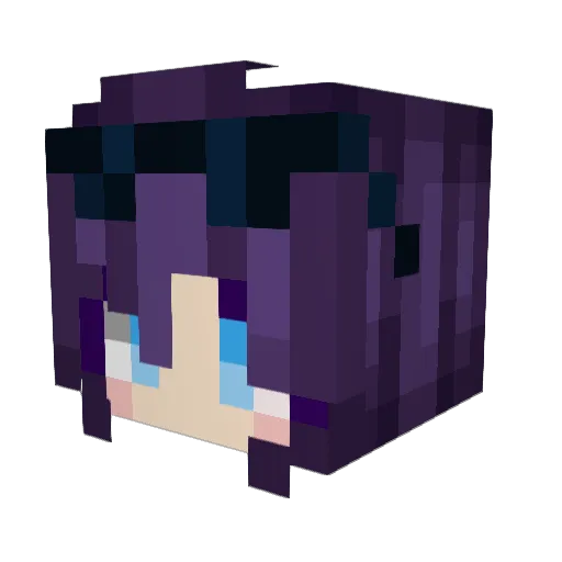 Blockbuster6t Minecraft avatar head, 3D render