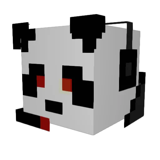 BlockbusterB8 Minecraft avatar head, 3D render