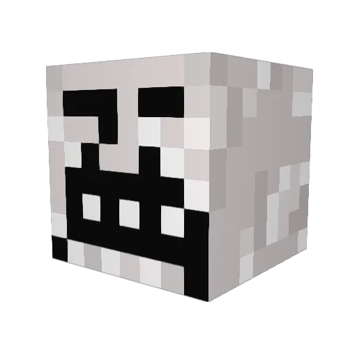 Blockdeak04 Minecraft avatar head, 3D render