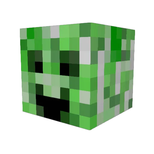 Blocked87 Minecraft avatar head, 3D render