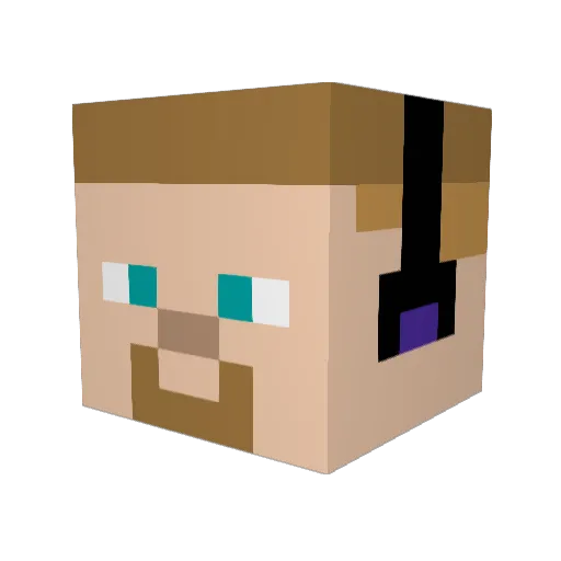 Blocker2029 Minecraft avatar head, 3D render