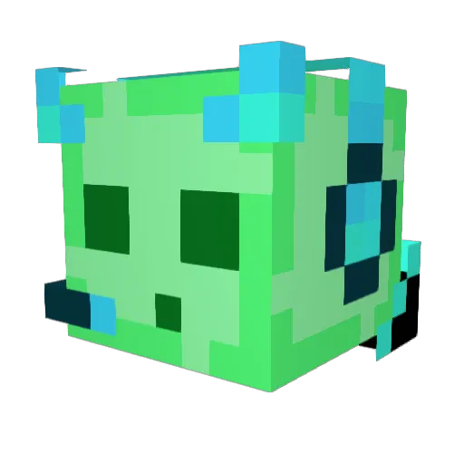 Blocker206 Minecraft avatar head, 3D render