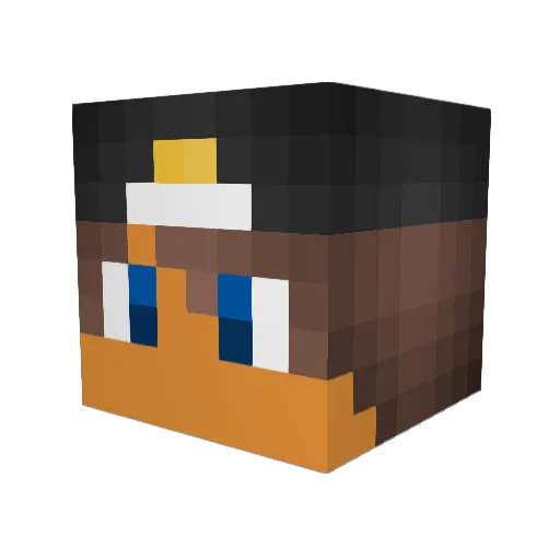 Blockguy169 Minecraft avatar head, 3D render