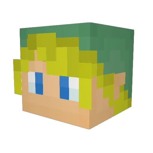 Blockhead_Magoo Minecraft avatar head, 3D render