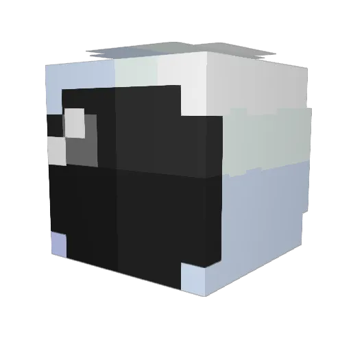Blockiey Minecraft avatar head, 3D render